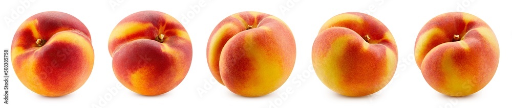 Ripe fresh Peach clipping path. Peach isolated on white background. Ripe fresh Peach clipping path. Peach isolated on white background.