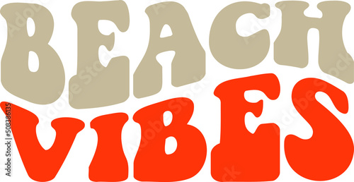 Summer Beach Vibes Vector Illustration File