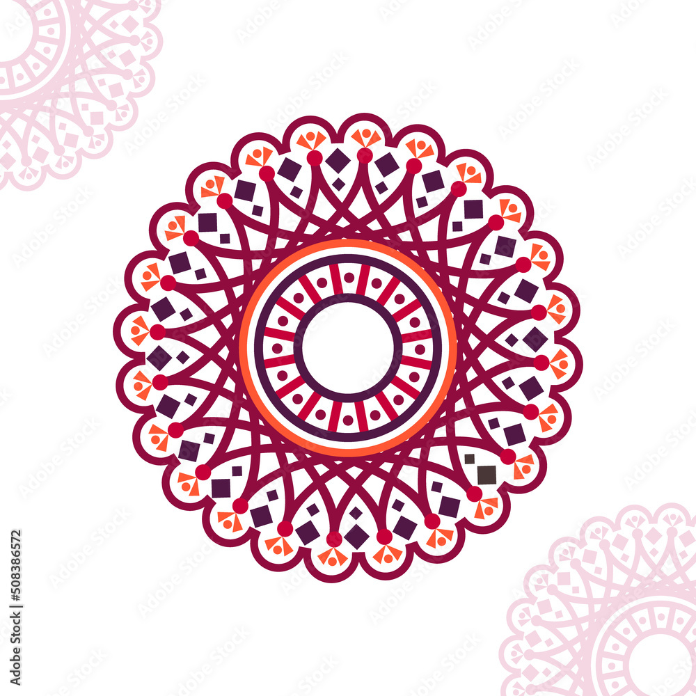 Circle mandala ethnic mandala art ornament