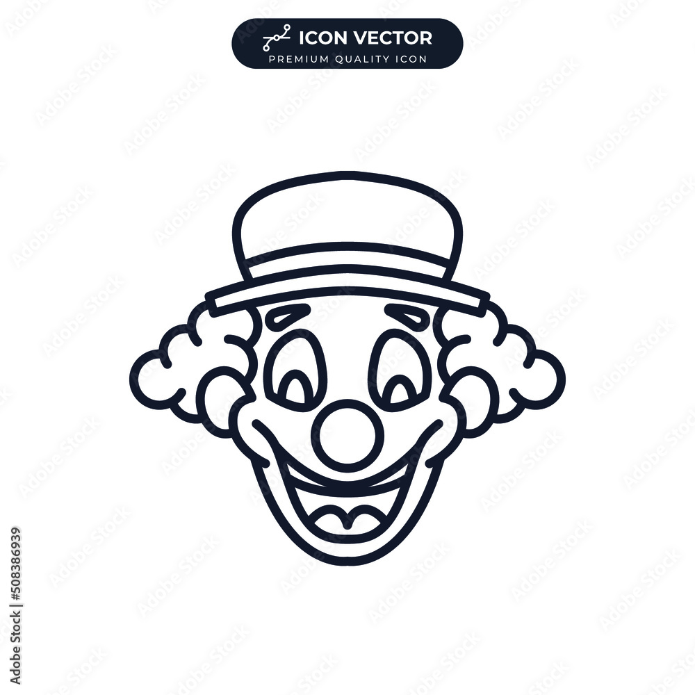 clown icon symbol template for graphic and web design collection logo vector illustration clown icon symbol template for graphic and web design collection logo vector illustration