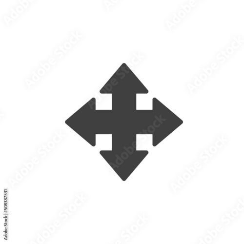 Free Download Expand arrows vector icon - GFXLoad
