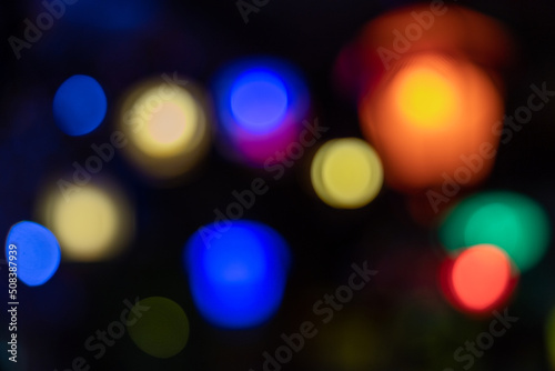 Blurred lights defocus for background