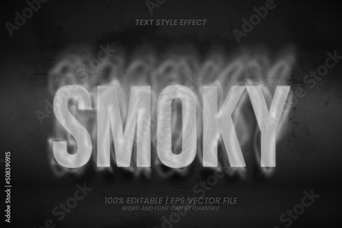 Smoky Editable Text effect Horror Style