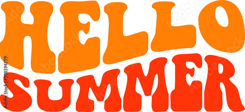 Hello Summer Vector Illustration