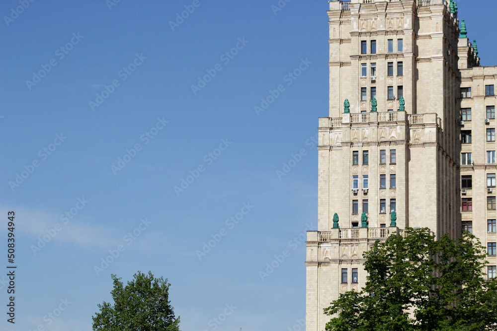 Fragment of the Stalin high - rise.