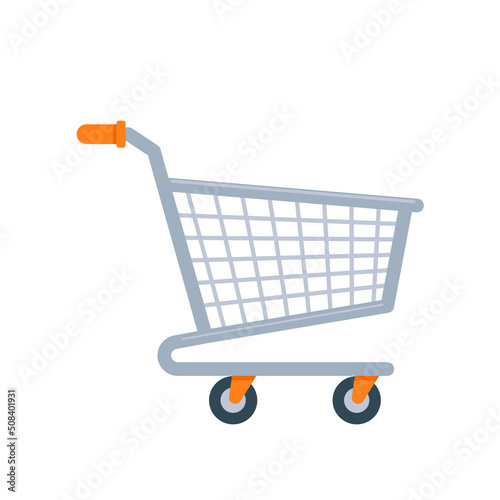 shopping carts in shopping malls for placing products for payment