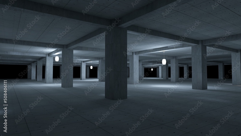 corridor in a building corridor in a building