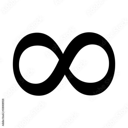 Infinity symbol icon isolated vector illustration sign - High quality pixel perfect science related logo