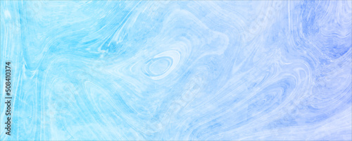 Marble rock texture blue ink pattern liquid swirl paint blue that is Illustration panorama background, marbling with natural luxury style swirls of marble and blue, calm design art with fluid texture.