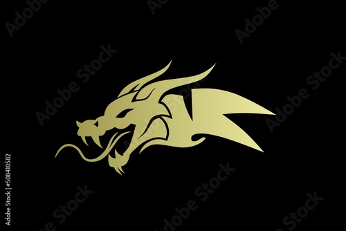 Exclusive dragon logo with flag shape, with the best design and can be seen from a distance 