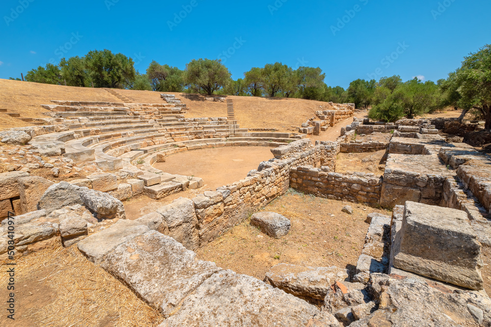 Theatre of Aptera. Crete, Greece