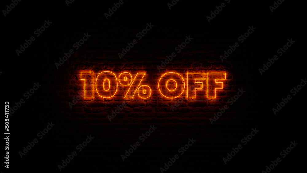Red Neon 10% Off