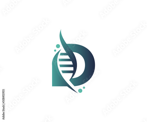 DNA d logo design