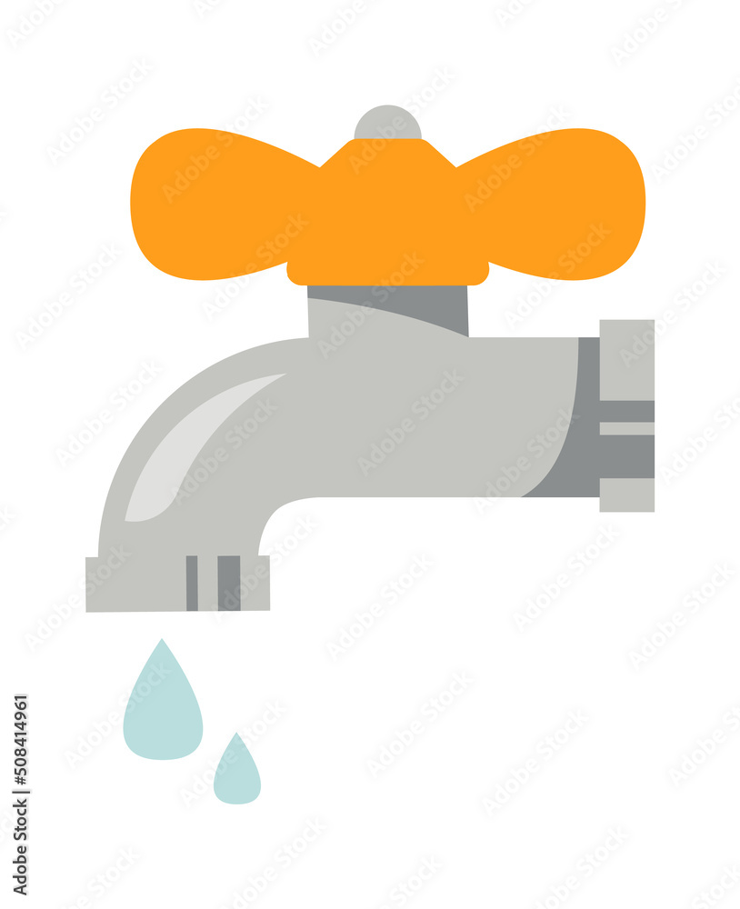 Water faucet Icon. Vector illustration Water faucet Icon. Vector illustration