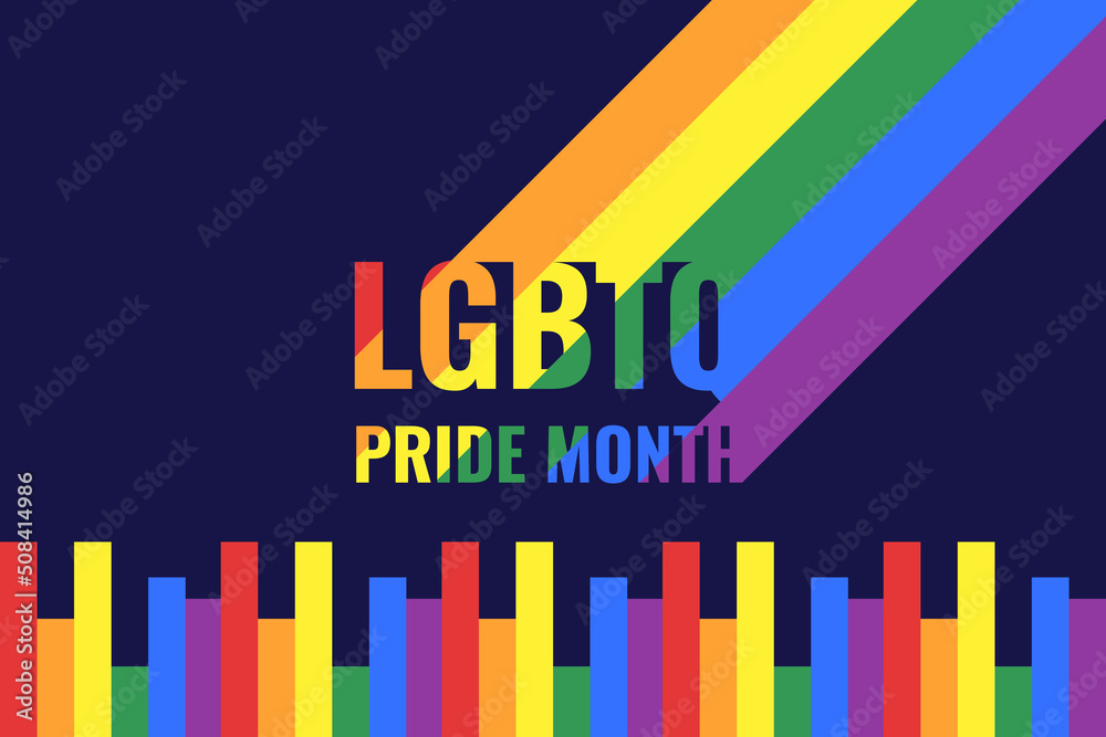 ride month 2022, 2023, 2024 LGBTQ Pride Flag Colours Rainbow Pride