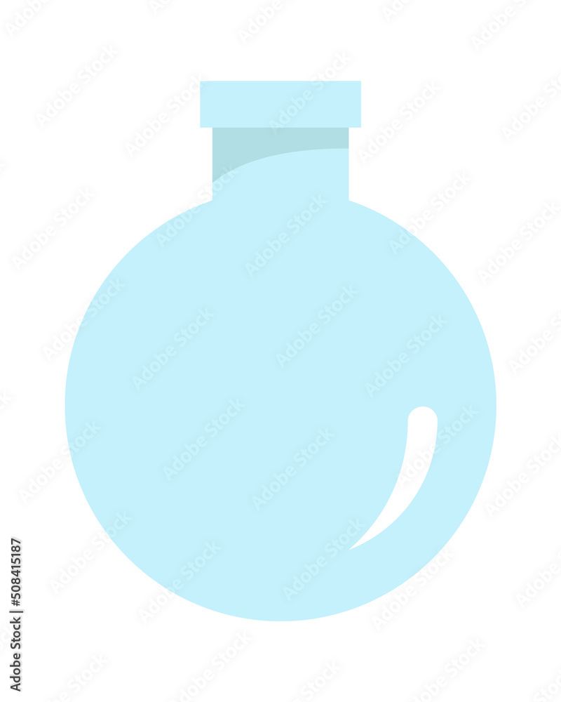 Round laboratory flask Chemistry icon. Vector illustration Round laboratory flask Chemistry icon. Vector illustration