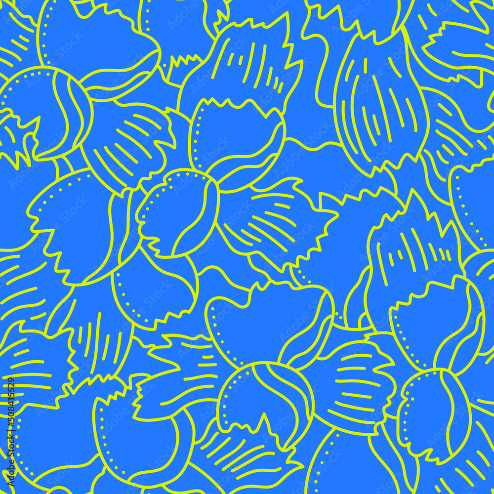 Seamless colorful pattern with abstract flowers and leaves Seamless colorful pattern with abstract flowers and leaves