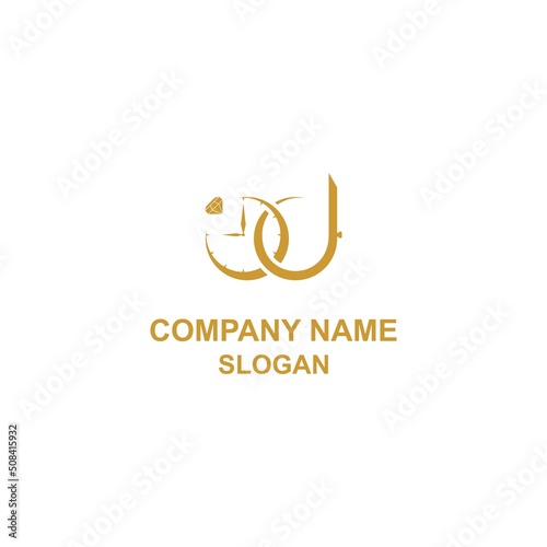 O and D letter initial, watch and jewellery store logo.