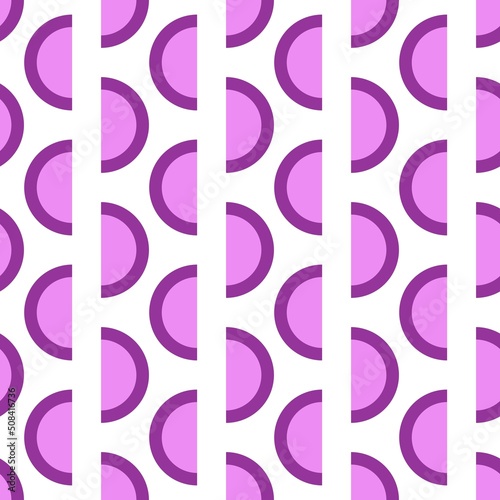 Geometric seamless half circle pattern for fabrics and packaging and gifts and cards and linens and kids