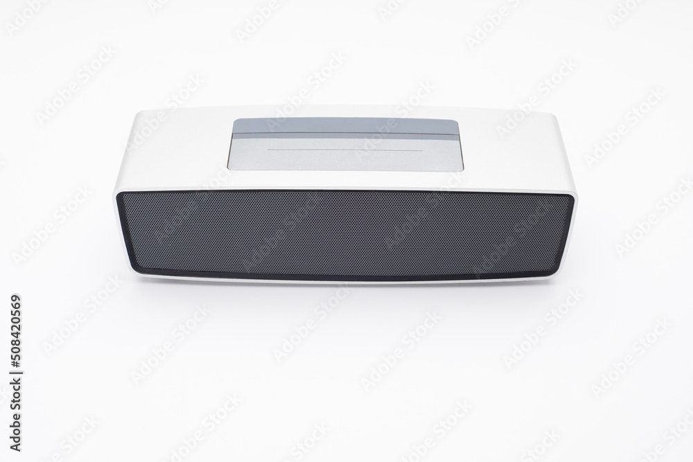 Horizontal sound speaker isolated on white background. Horizontal sound speaker isolated on white background.