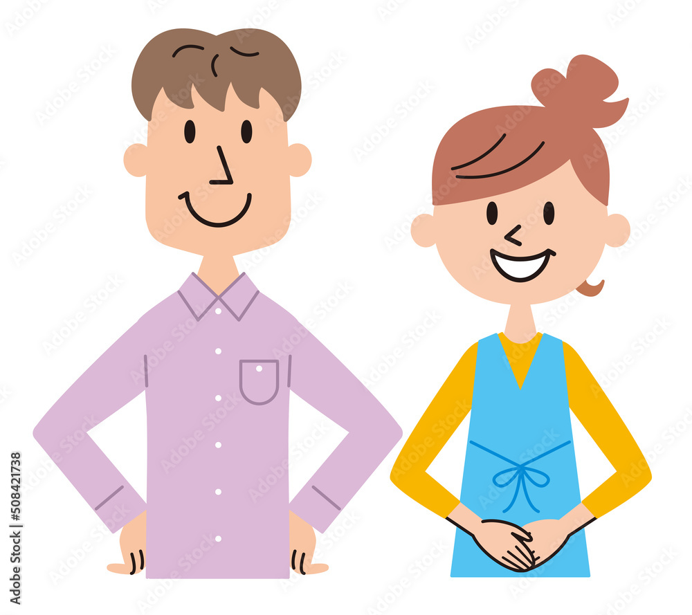 若い カップル 夫婦 イラスト 若い カップル 夫婦 イラスト