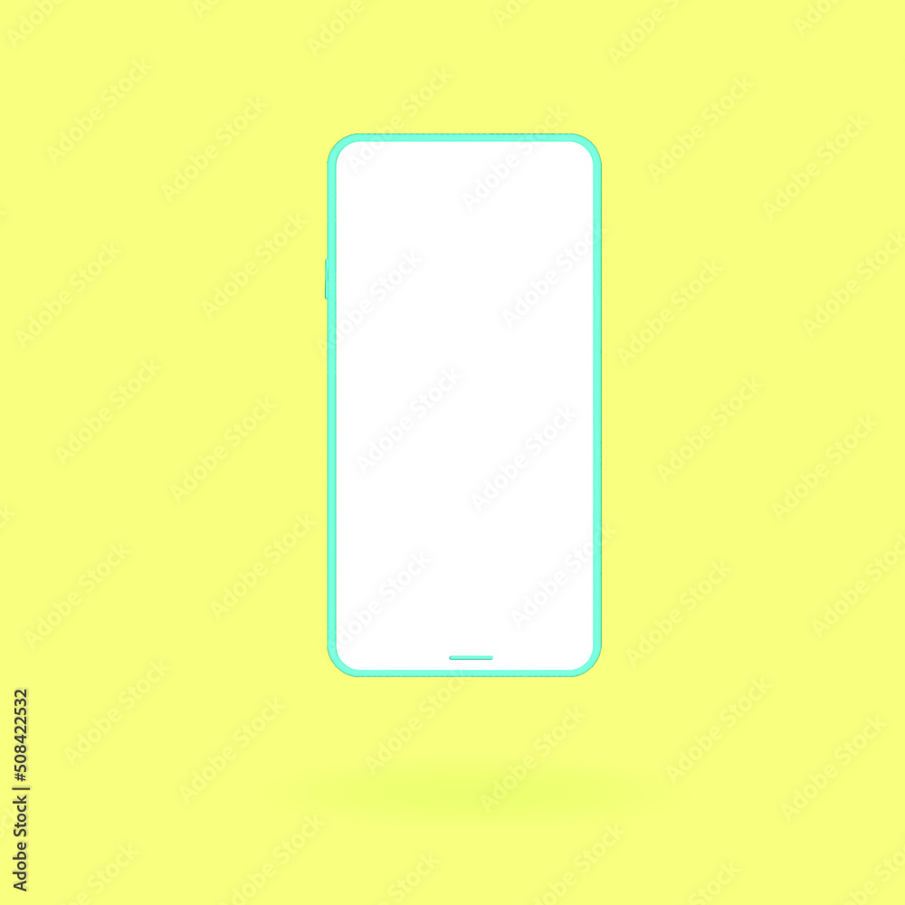 Full screen smartphone mockup design Full screen smartphone mockup design