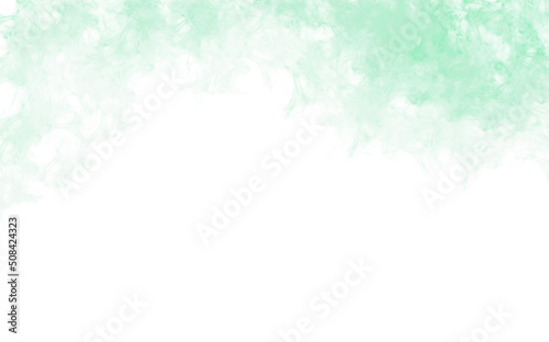 green light pastel paint on top . abstract watercolor background