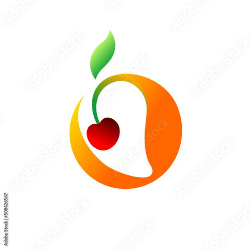 mango with cherry concept design