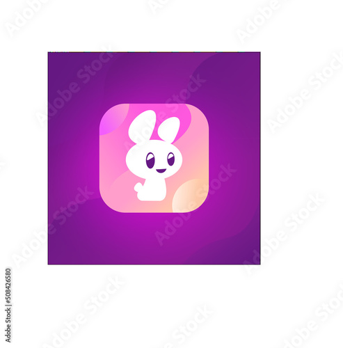 bunny with app concept