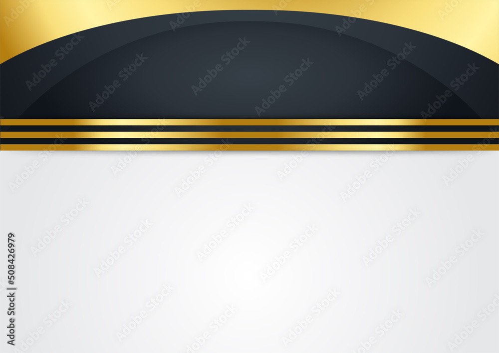 Simple black and gold abstract background Stock Vector | Adobe Stock