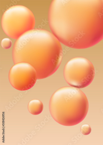 Abstract background in light colors. Round shapes on a light background. Vector illustration.