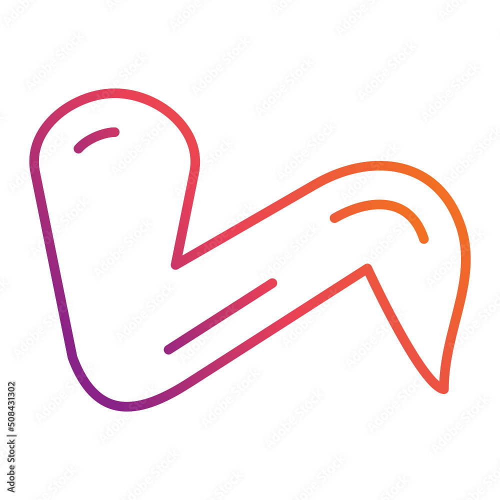 Obraz premium Chicken Wings Icon