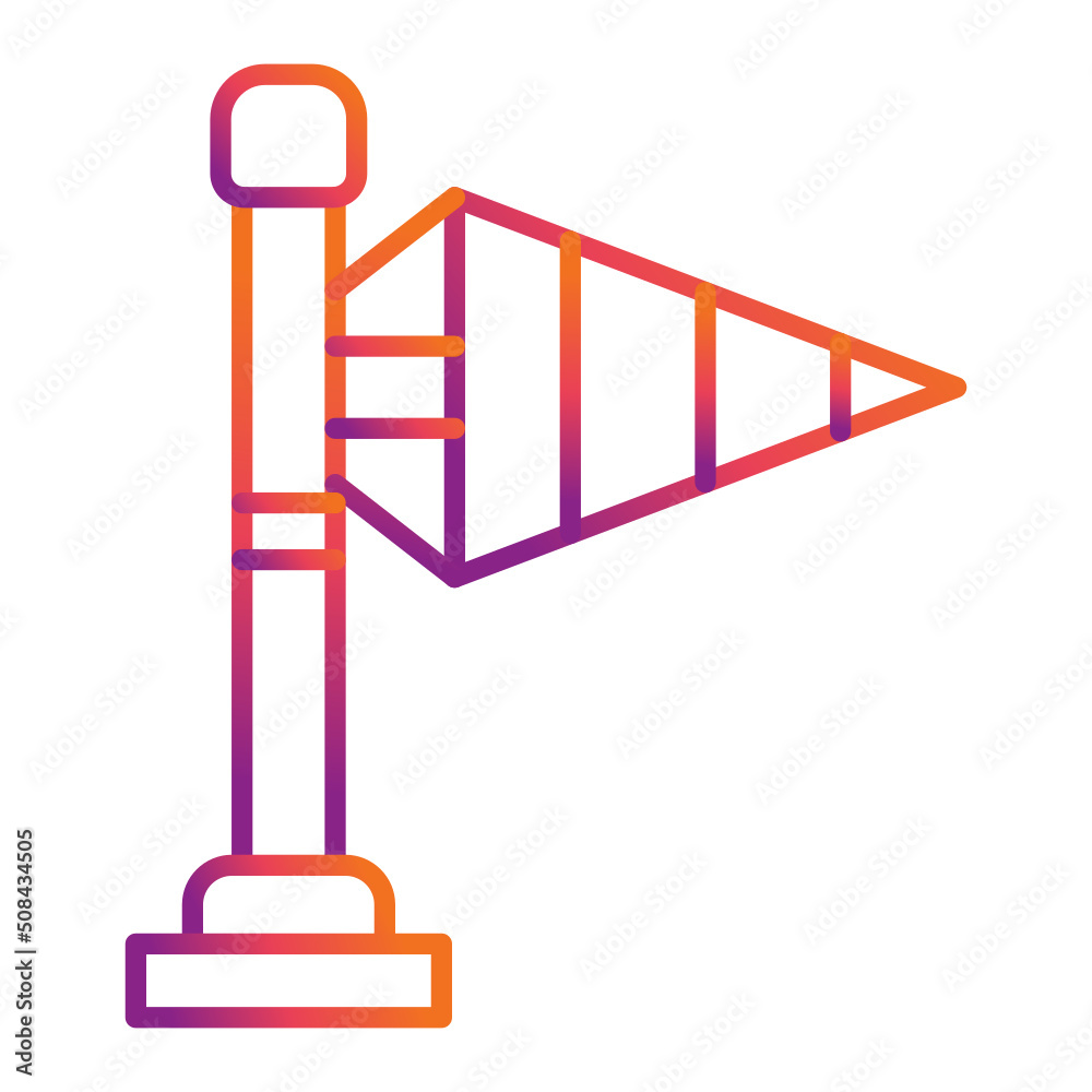 Wind Sign Icon Wind Sign Icon