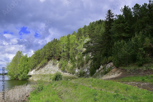 Gypsum slopes of the Sylva river valley