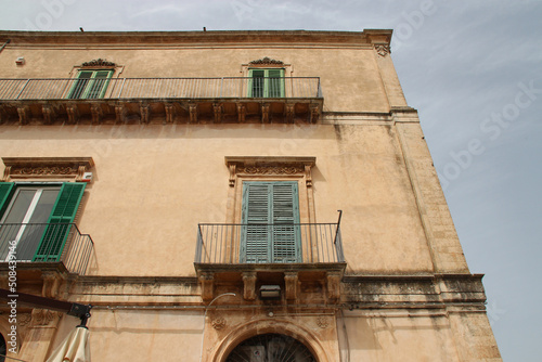 palace (?) in ragusa in sicily (italy) 