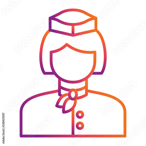Flight Attendant Icon