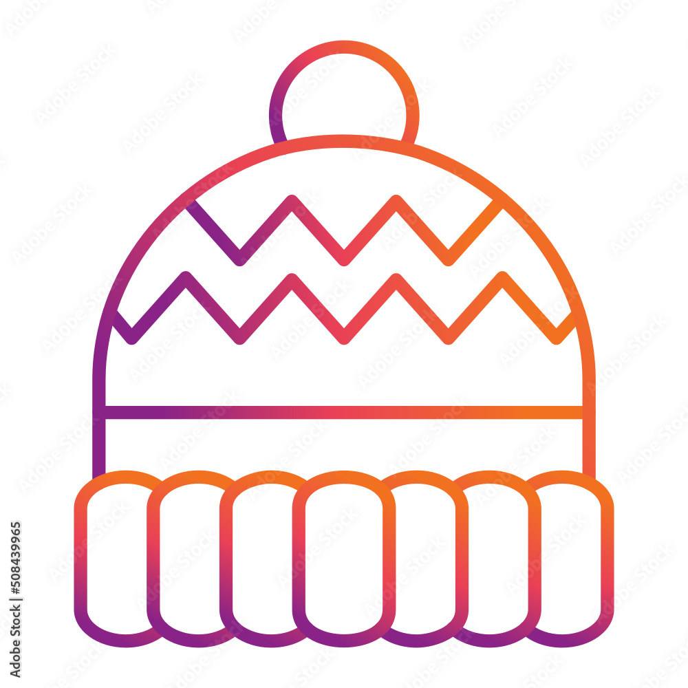 Obraz premium Knit Hat Icon