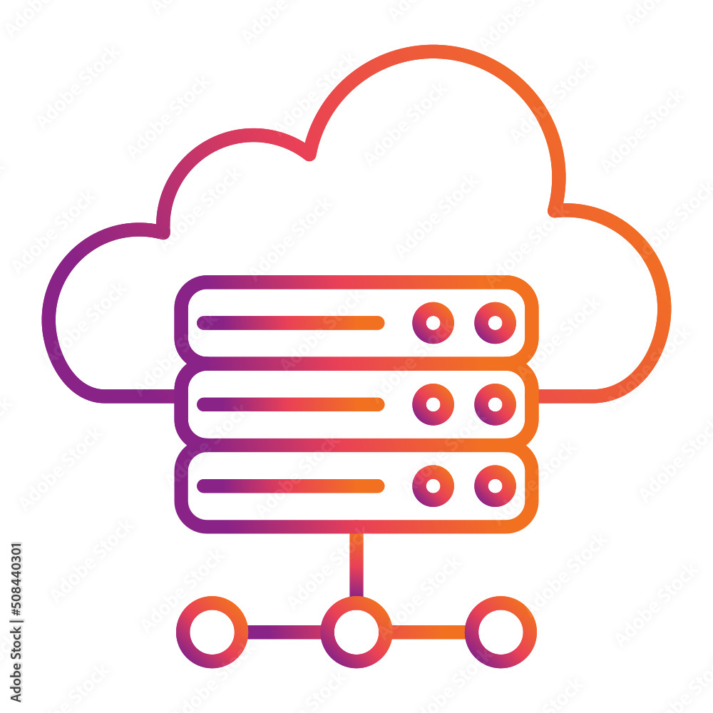 Cloud hosting Icon