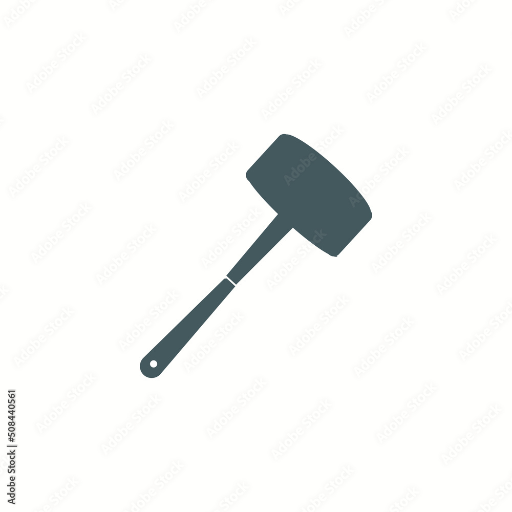 Mallet icon. Side view. Vector simple flat graphic illustration. Mallet icon. Side view. Vector simple flat graphic illustration.