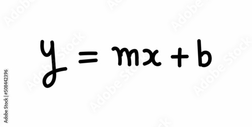 linear equation slope intercept form of a line in mathematics