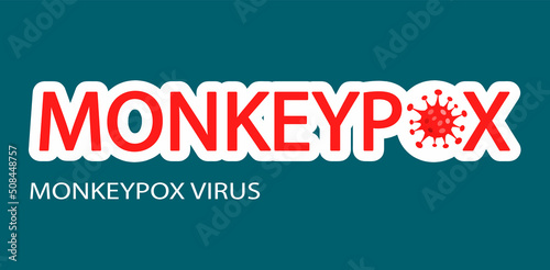 Monkeypox virus banner. Monkey Pox virus outbreak pandemic vector illustration
