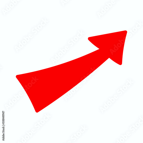Wallpaper Mural Red arrow icon vector EPS- 10 Torontodigital.ca