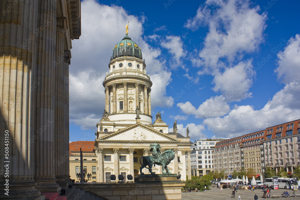 French cathedral on Gendarmenmarkt Square in Berlin