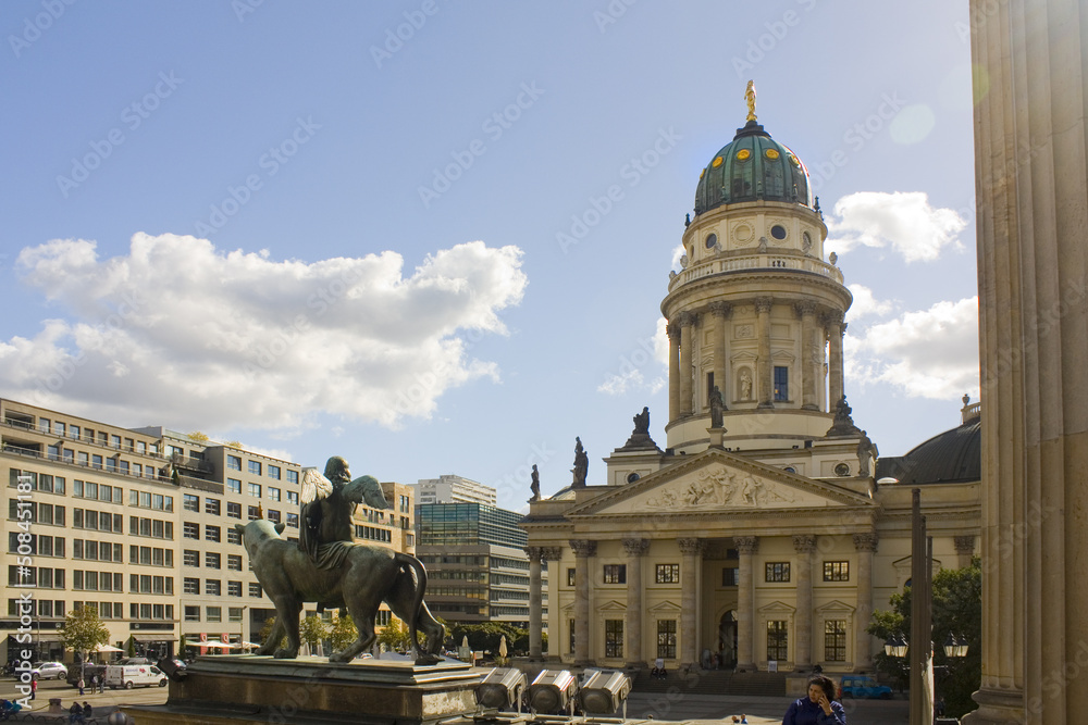 German cathedral on Gendarmenmarkt Square in Berlin	
