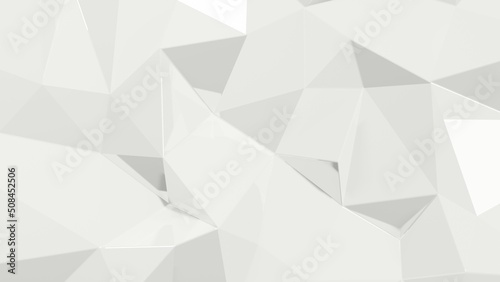 white triangle background 3d rendering