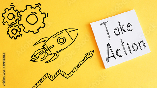 Take Action is shown using the text
