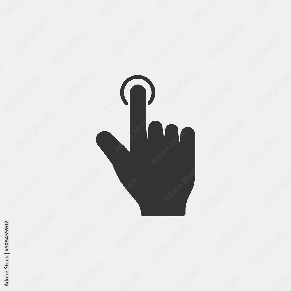Hand_gesture vector icon illustration sign Hand_gesture vector icon illustration sign