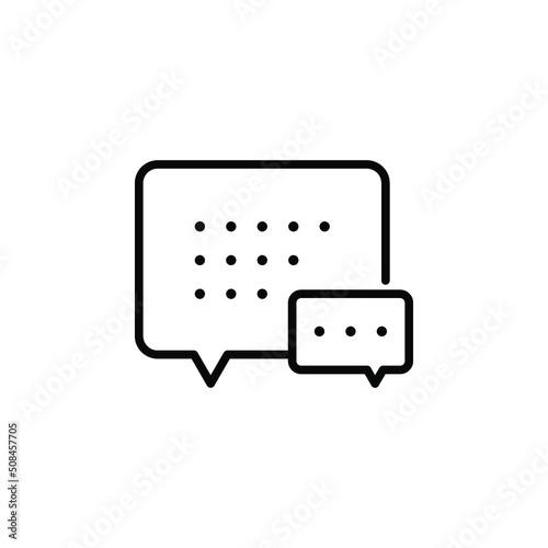 Communication isolated icon design template