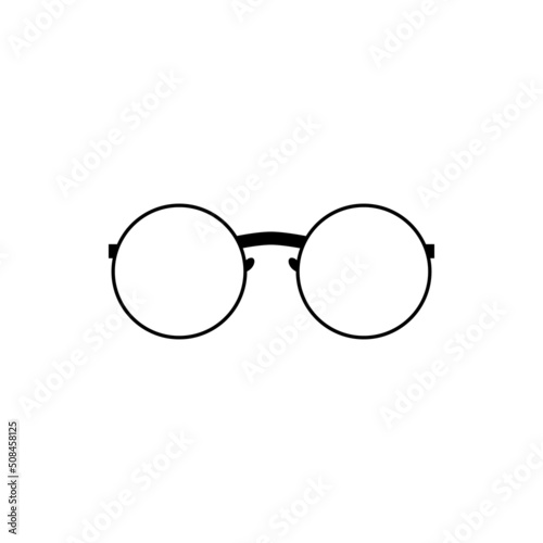 Monochrome eyeglasses design vector