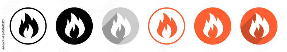 Feuer Vektor Symbole Feuer Vektor Symbole